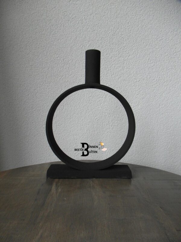 Kandelaar ring zwart (20,5 cm) van Branded By