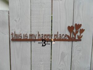 Wanddecoratie "This is my happy place"